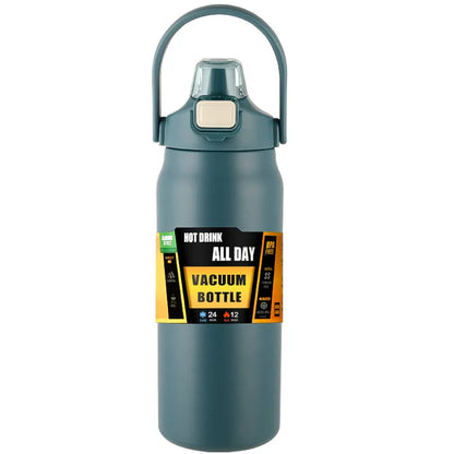 Stainless Steel Insulated Travel Tumbler with Straw — Vacuum Flask for Hot and Cold Drinks