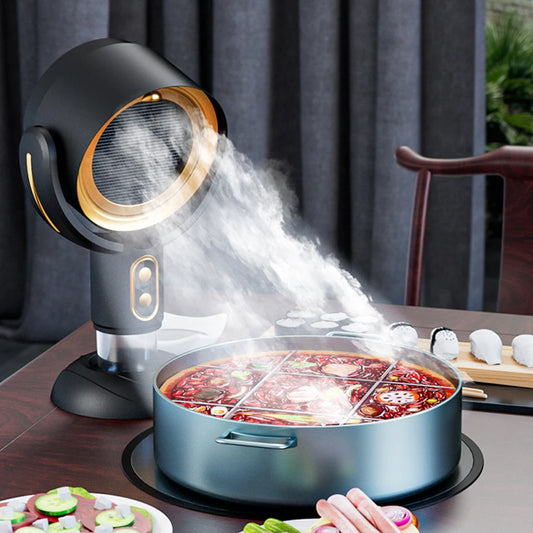 Portable Desktop Range Hood — USB Rechargeable Kitchen Exhaust Fan for Apartments, Dorms and RVs