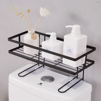 No-Drill Freestanding Bathroom Storage Rack Organizer