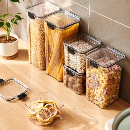 Airtight Kitchen Storage Jars — Pantry Canisters for Grain and Cereal