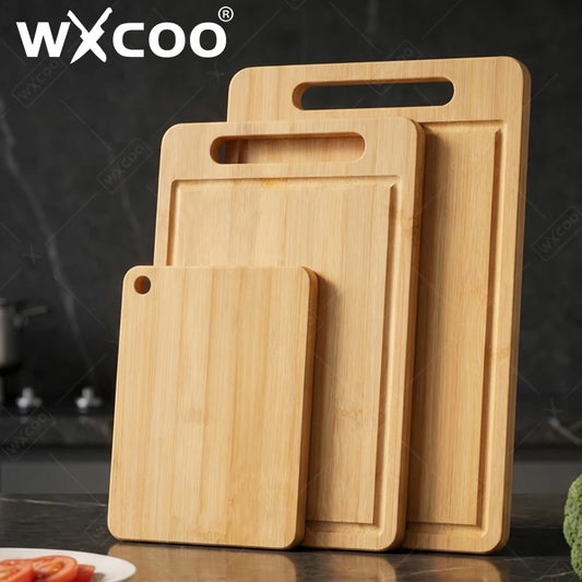Bamboo Cutting Board — Double-Sided Kitchen Chopping Board with Juice Groove