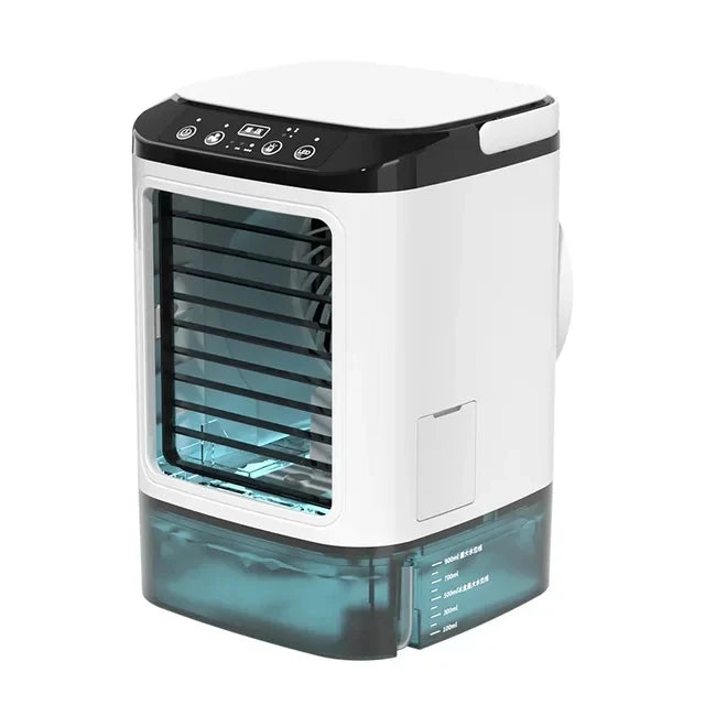 Portable Mini Evaporative Air Cooler with 900ml Water Tank — 3-Speed Desktop Personal Cooler
