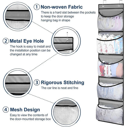 Over-the-Door 5-Pocket Storage Organizer