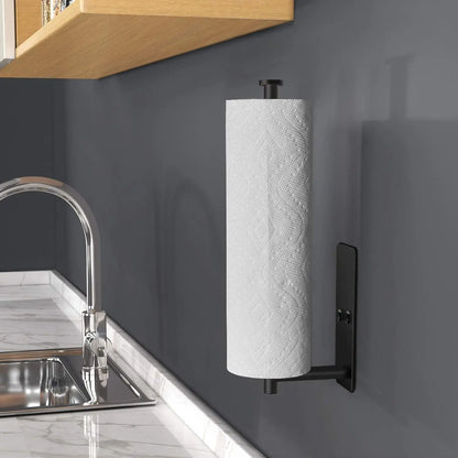 Paper Towel Holder — Wall Mount and Countertop Stainless Steel Kitchen Organizer