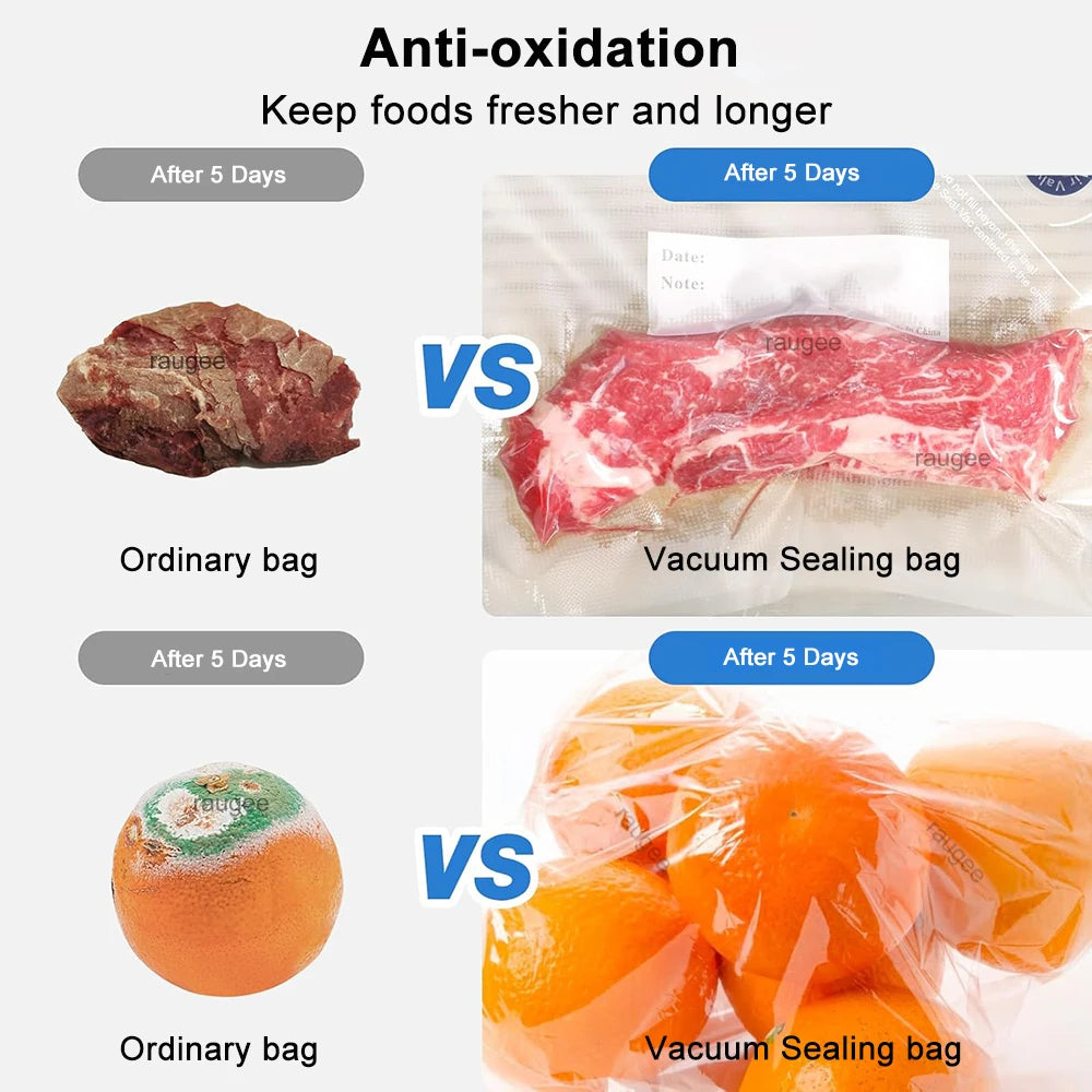 Reusable Vacuum Seal Food Storage Bags — 10-Pack BPA-Free Airtight Bags with Air Valve