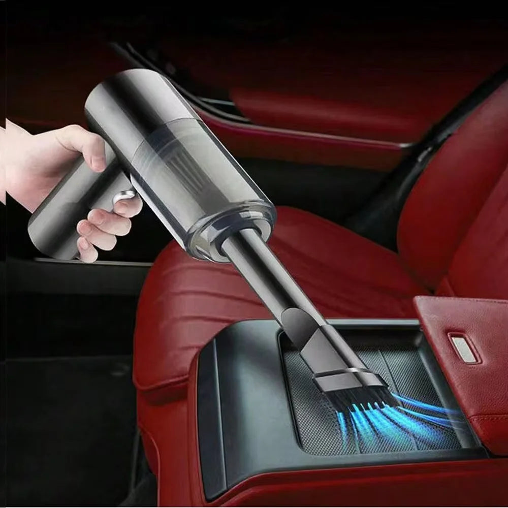 Handheld Cordless Car Vacuum — 15000PA Portable Multi-Nozzle Vacuum for Car, Home and Pet Hair