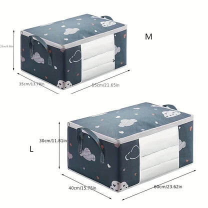 Large Non-Woven Storage Bag with Handles — Foldable, M or L