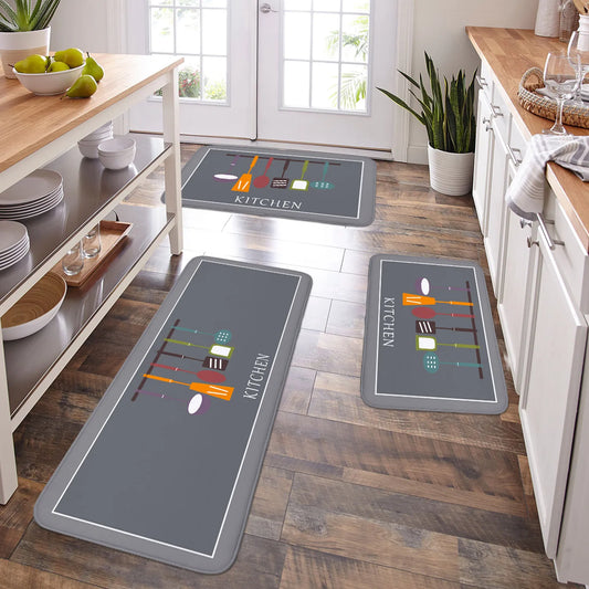 Non-Slip Kitchen and Bathroom Floor Mat — Quick-Dry Absorbent Rug