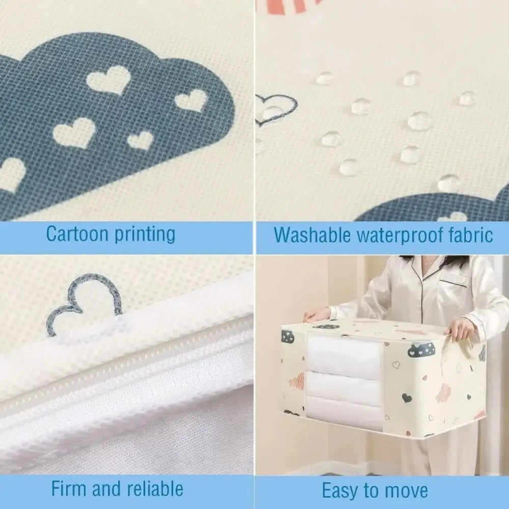 Large Non-Woven Storage Bag with Handles — Foldable, M or L