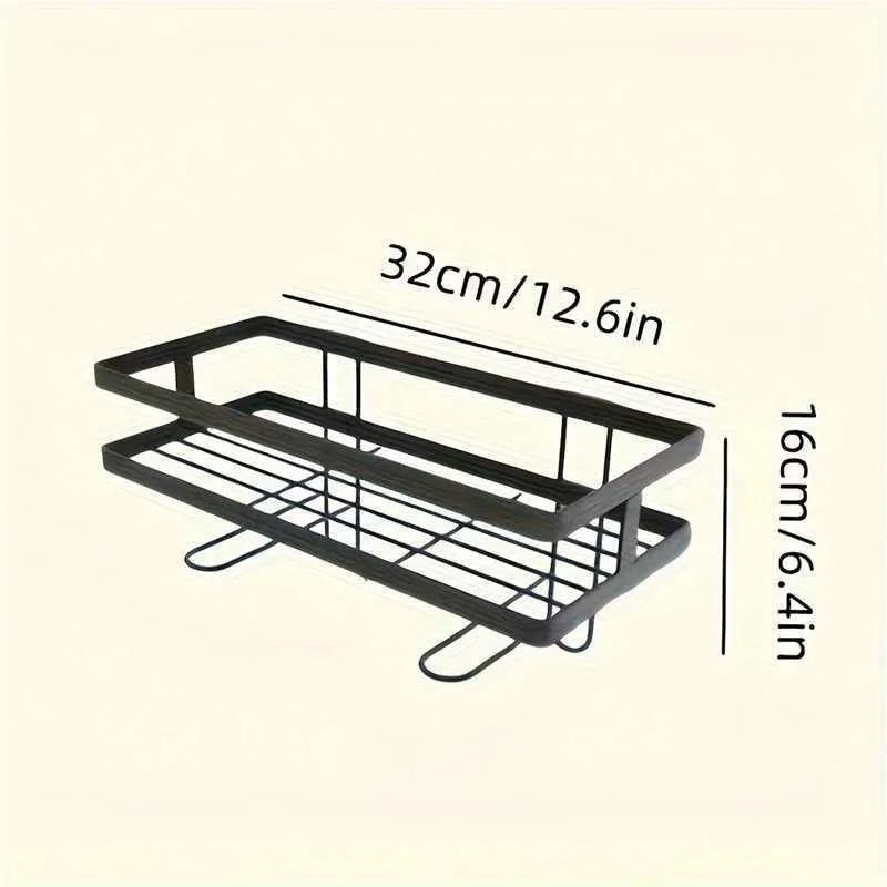 No-Drill Freestanding Bathroom Storage Rack Organizer