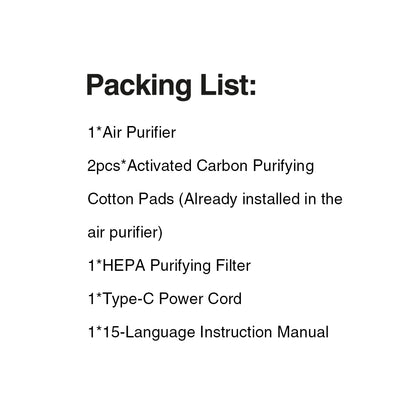 Mini Desktop Air Purifier with HEPA Filter — USB Powered Home and Office Air Cleaner and Deodorizer