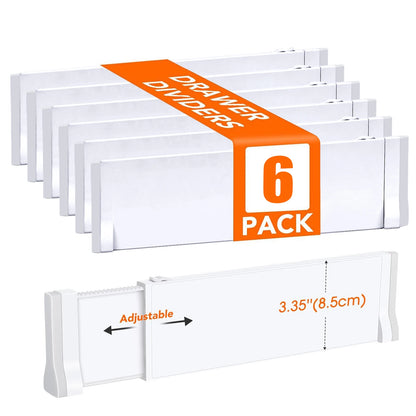 Adjustable Expandable Drawer Dividers — Set of 1 to 8
