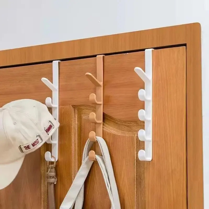 Over-Door Coat and Bag Hook Rack — Multi-Hook, No Drilling