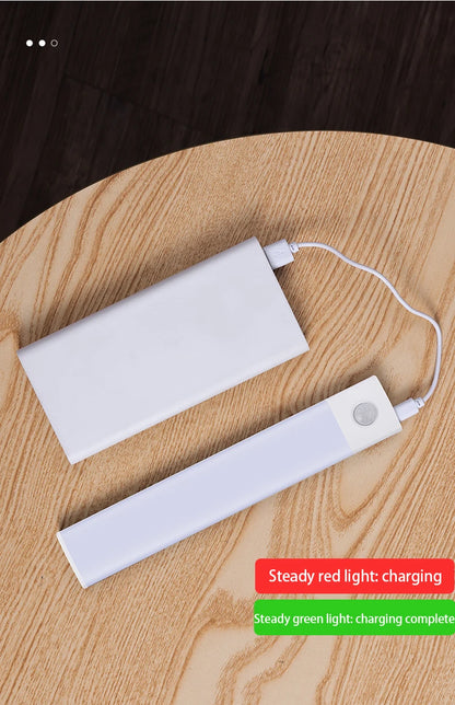 Under Cabinet Motion Sensor LED Light — USB Rechargeable Kitchen and Closet Lighting