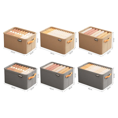 Closet Clothing Organizer Set — Collapsible Storage Bags for Clothes