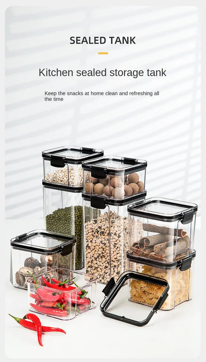 Airtight Kitchen Storage Jars — Pantry Canisters for Grain and Cereal