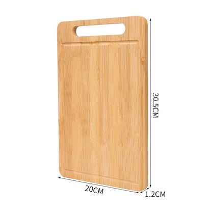 Bamboo Cutting Board — Double-Sided Kitchen Chopping Board with Juice Groove
