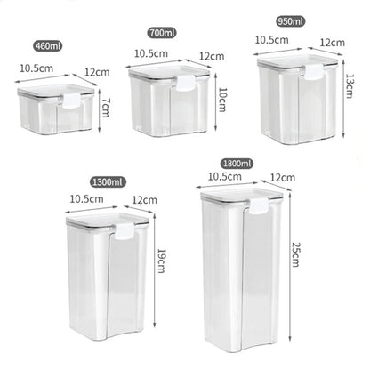 Airtight Kitchen Storage Jars — Pantry Canisters for Grain and Cereal