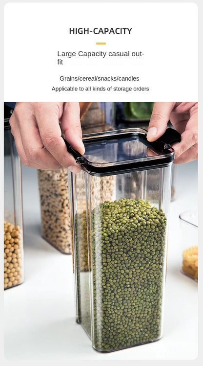 Airtight Kitchen Storage Jars — Pantry Canisters for Grain and Cereal