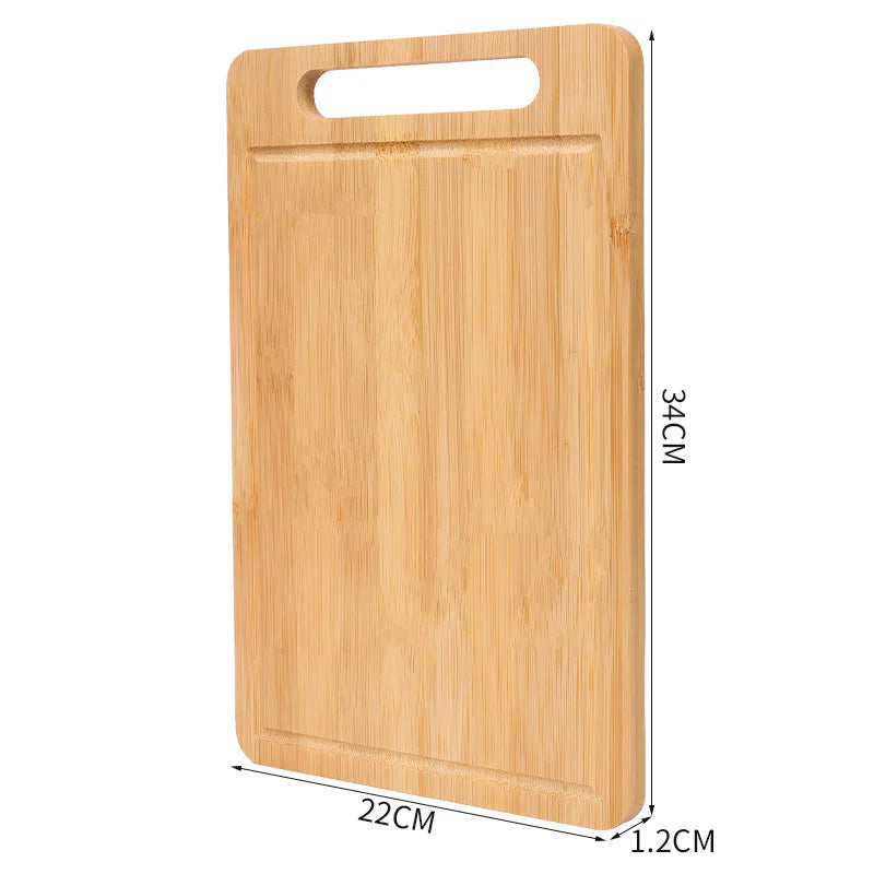 Bamboo Cutting Board — Double-Sided Kitchen Chopping Board with Juice Groove