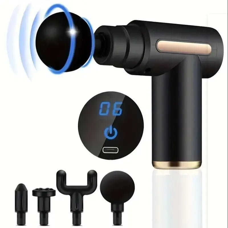 Professional Percussion Muscle Massage Gun — Deep Tissue Massager for Back, Neck and Body Recovery