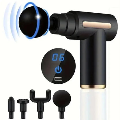 Professional Percussion Muscle Massage Gun — Deep Tissue Massager for Back, Neck and Body Recovery