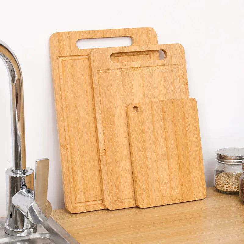 Bamboo Cutting Board — Double-Sided Kitchen Chopping Board with Juice Groove