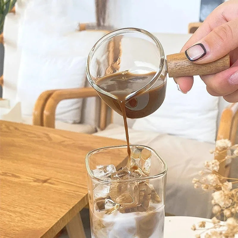 Heat-Resistant Glass Coffee Cup with Lid and Straw — Clear Square Tumbler for Hot and Cold Drinks