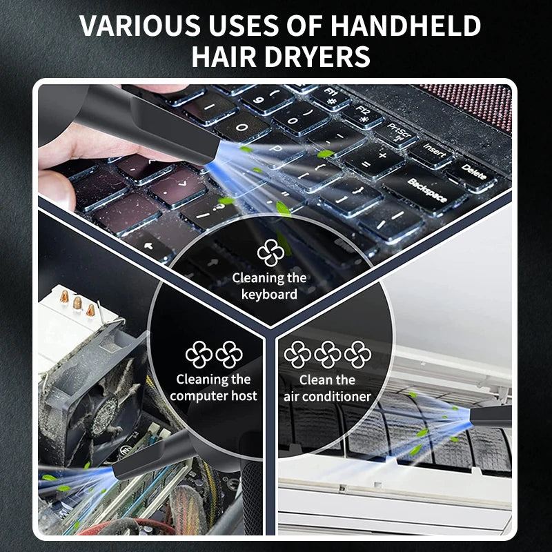 Handheld Cordless Car Vacuum — 15000PA Portable Multi-Nozzle Vacuum for Car, Home and Pet Hair