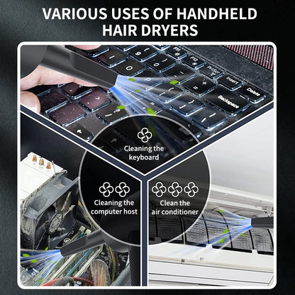 Handheld Cordless Car Vacuum — 15000PA Portable Multi-Nozzle Vacuum for Car, Home and Pet Hair
