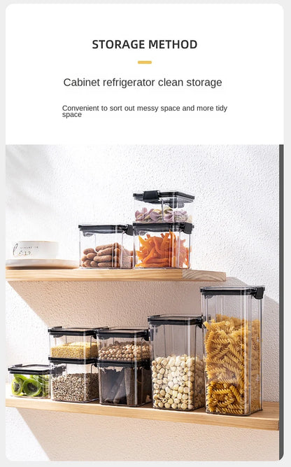 Airtight Kitchen Storage Jars — Pantry Canisters for Grain and Cereal