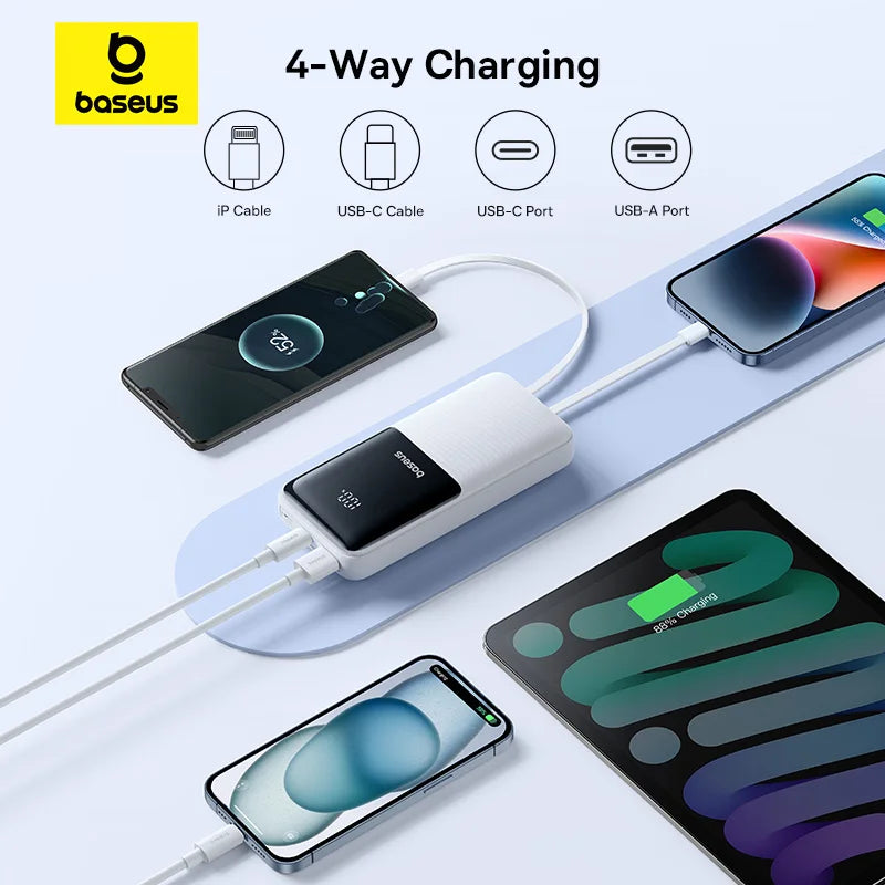 20,000mAh Fast Charging Portable Power Bank — PD 22.5W Travel Phone Charger