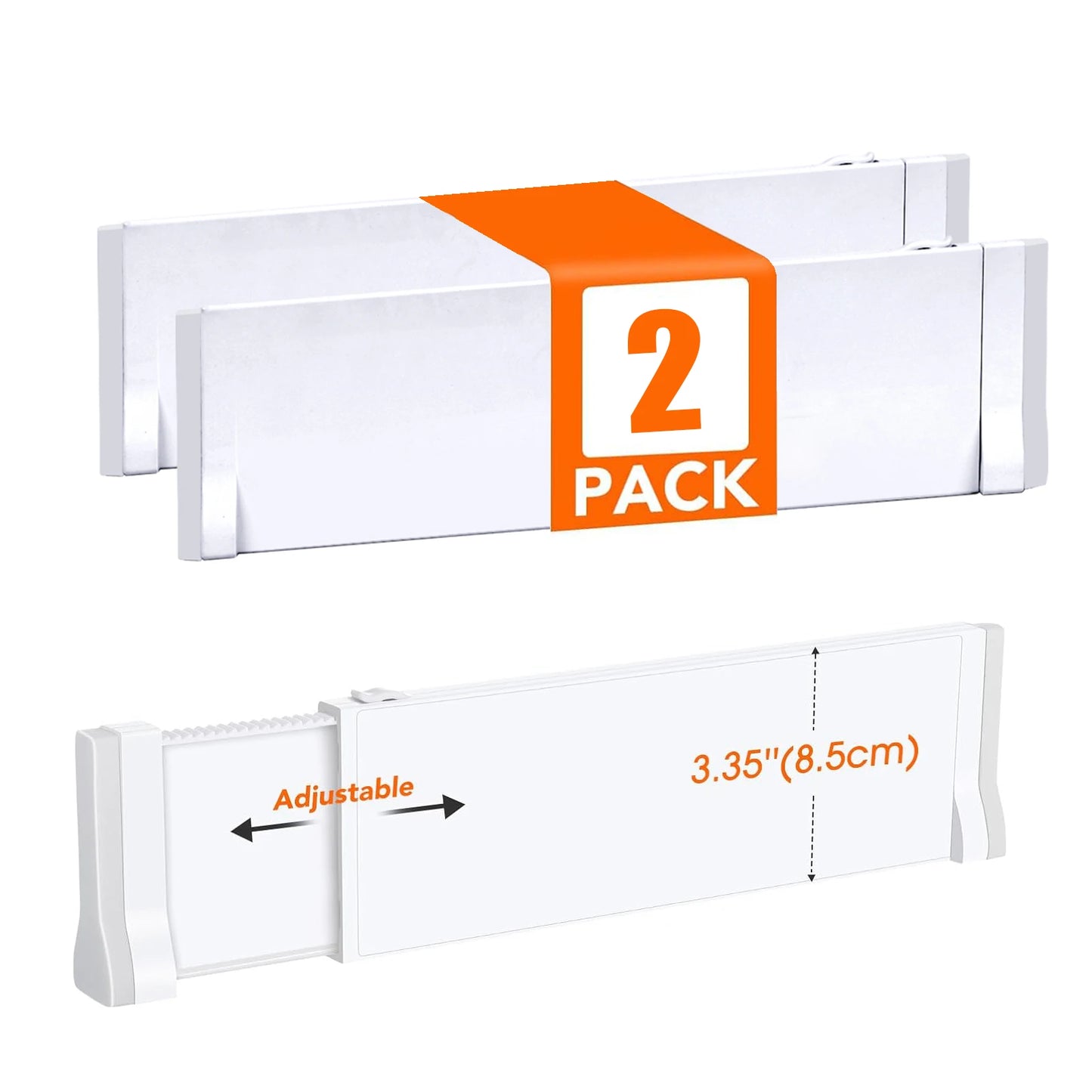 Adjustable Expandable Drawer Dividers — Set of 1 to 8