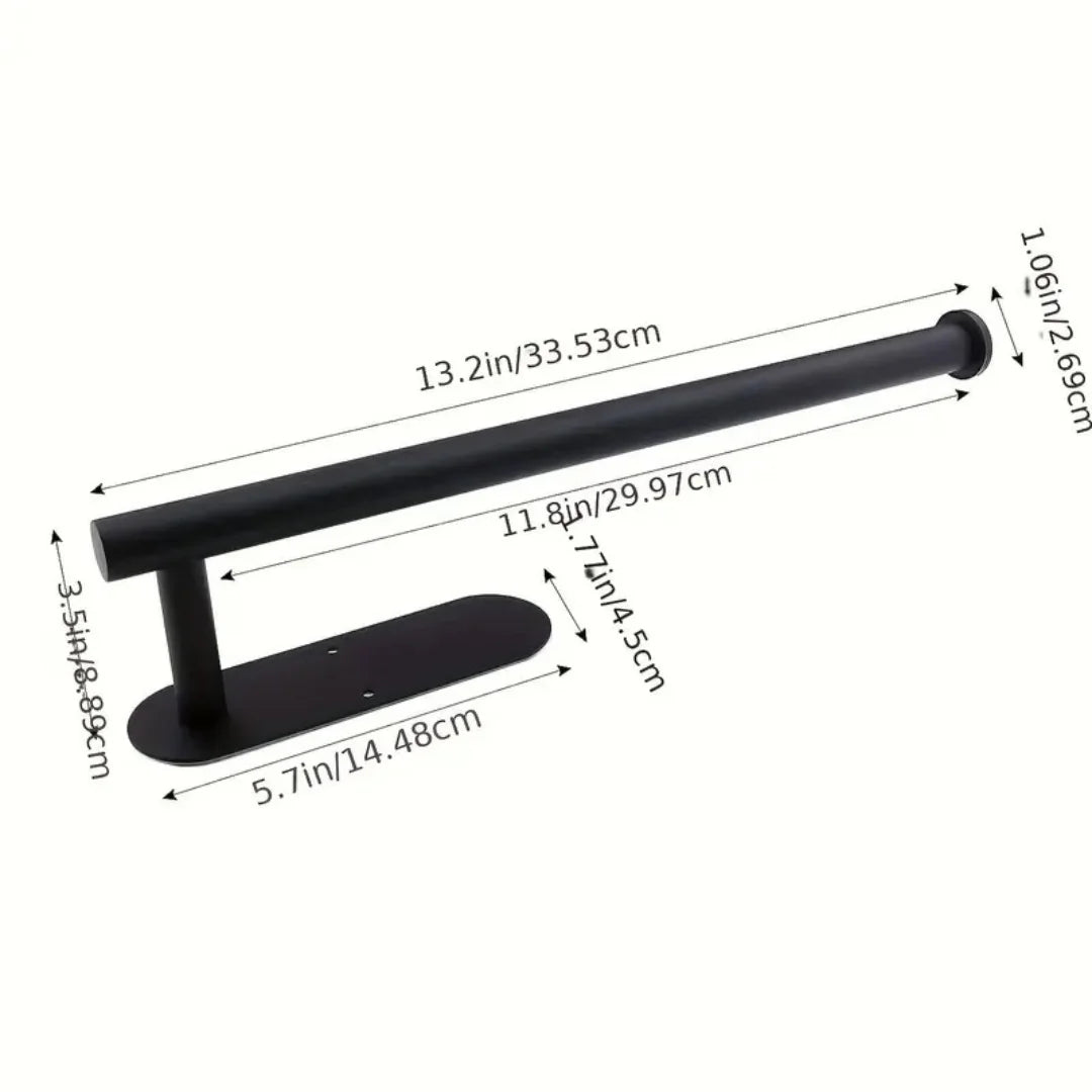 Paper Towel Holder — Wall Mount and Countertop Stainless Steel Kitchen Organizer