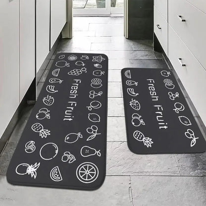 Non-Slip Kitchen and Bathroom Floor Mat — Quick-Dry Absorbent Rug