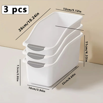 Pantry Storage Bins — Stackable Kitchen Cabinet Organizer Set