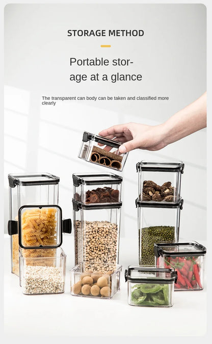 Airtight Kitchen Storage Jars — Pantry Canisters for Grain and Cereal
