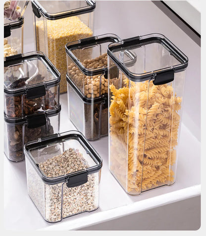 Airtight Kitchen Storage Jars — Pantry Canisters for Grain and Cereal