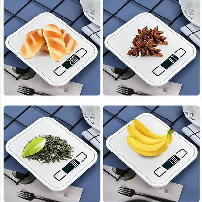 Digital Kitchen Food Scale — Stainless Steel Weighing Scale for Baking and Cooking