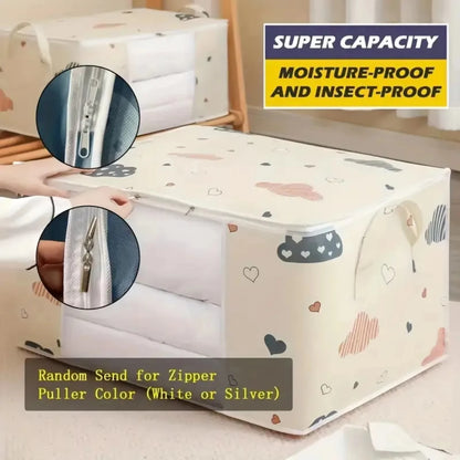 Large Non-Woven Storage Bag with Handles — Foldable, M or L
