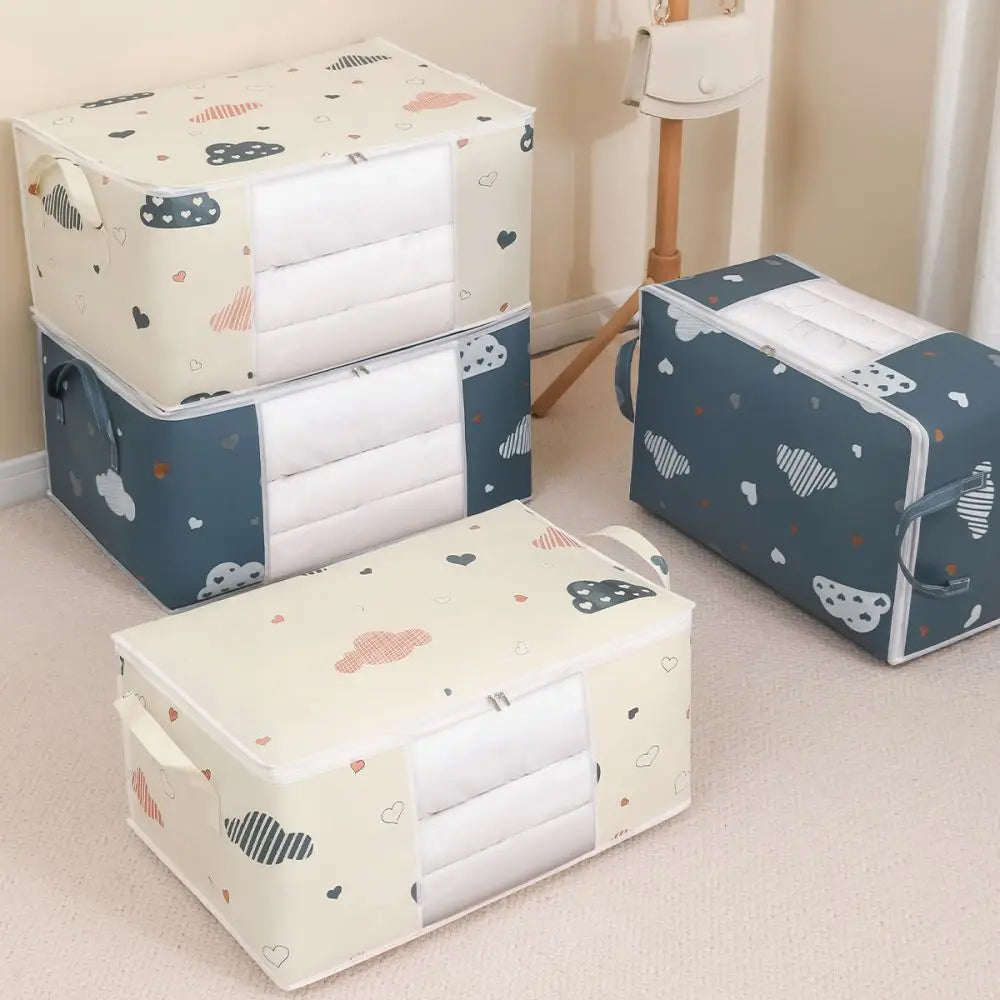 Large Non-Woven Storage Bag with Handles — Foldable, M or L