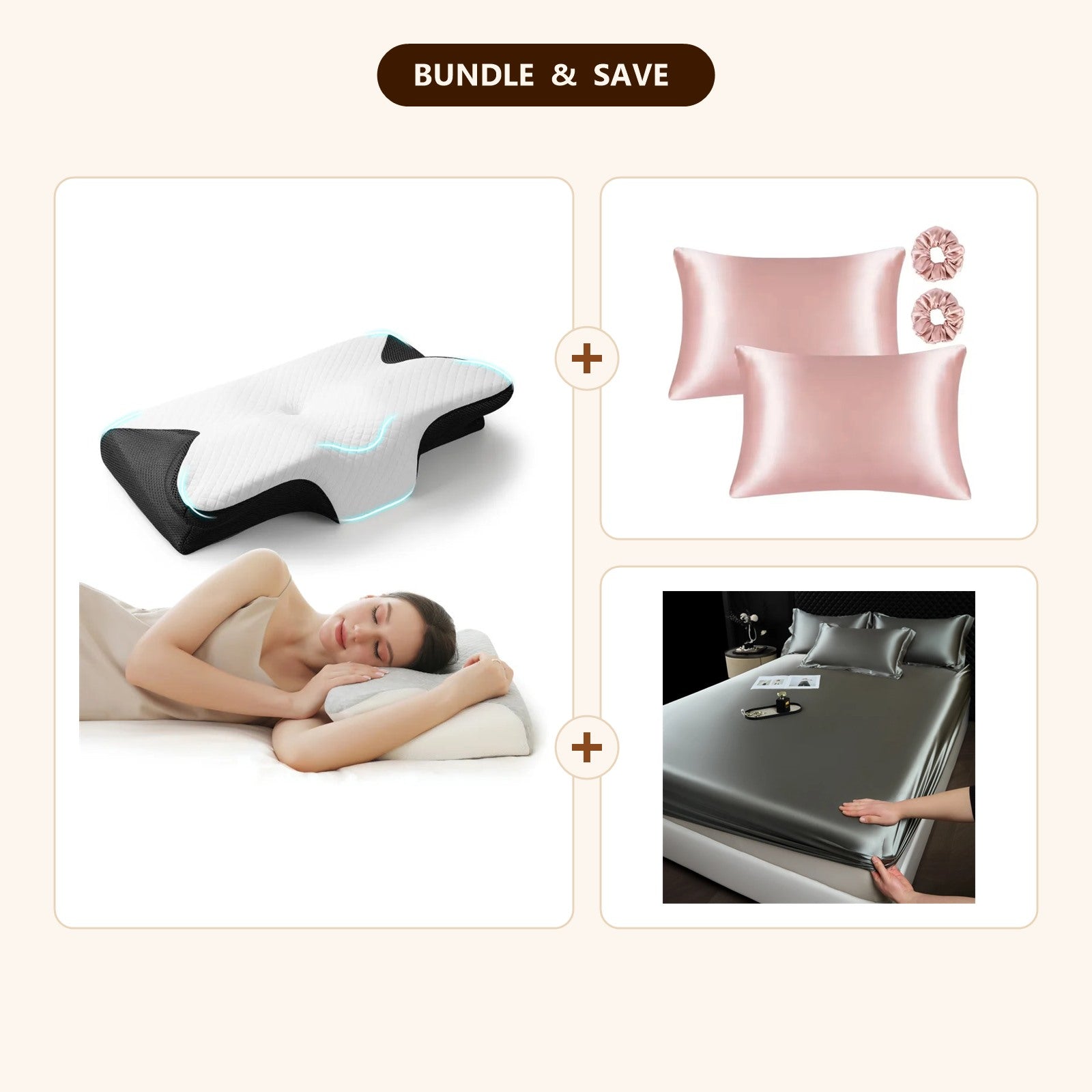 HomeScroll Bedroom Sleep Essentials Bundle — included products