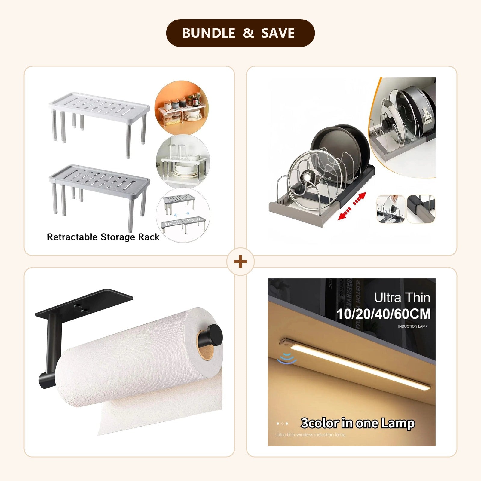 HomeScroll Kitchen Organization Complete Bundle — included products