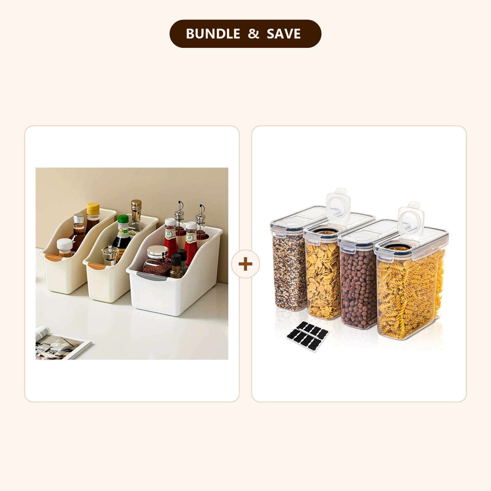 HomeScroll Pantry Organization Starter Kit — included products